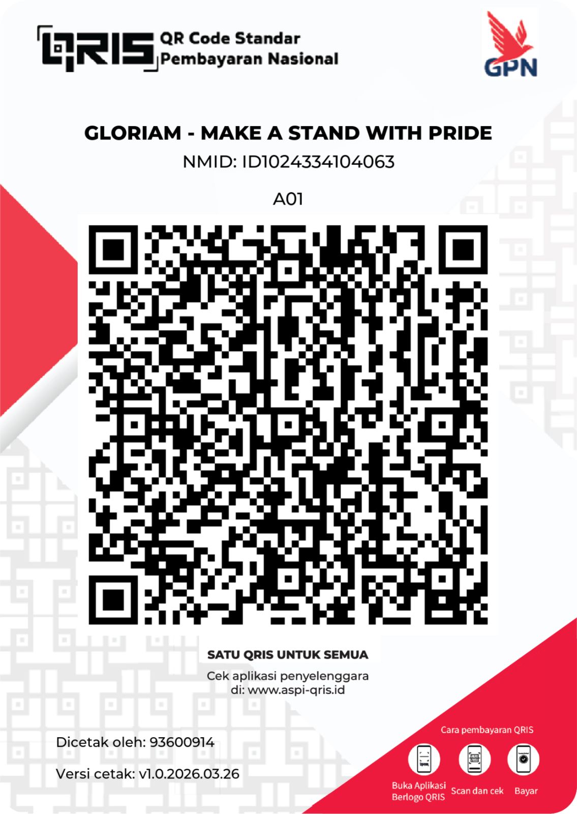 QRIS Gloriam